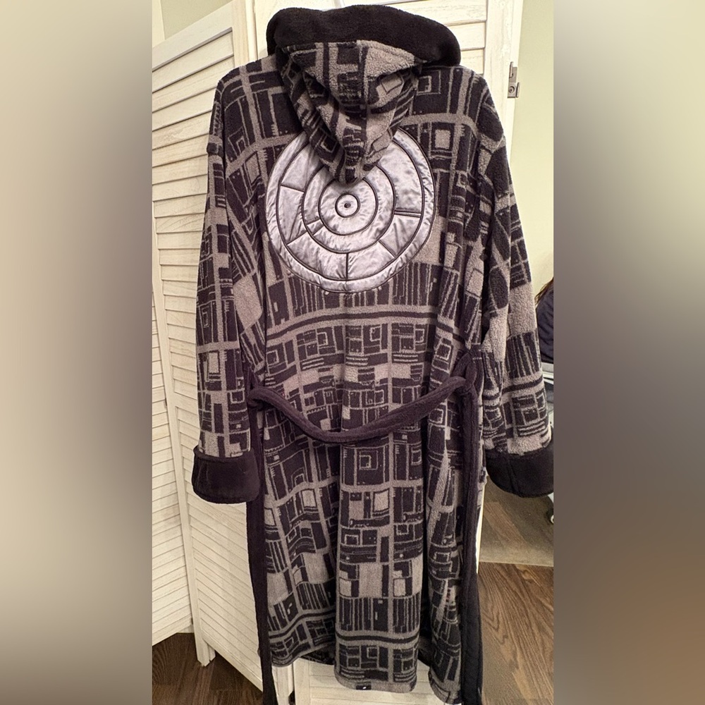 Star Wars Black and Gray Hooded Robe with Belt